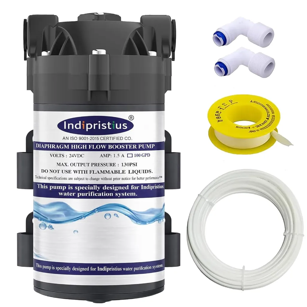 RO Booster Pump with Copper Winding 100 GPD RO Motor with elbow, suitable for All RO Water Purifiers and Compatible with all brand. Noiseless,Copper Wilding, Universal Type Motor.